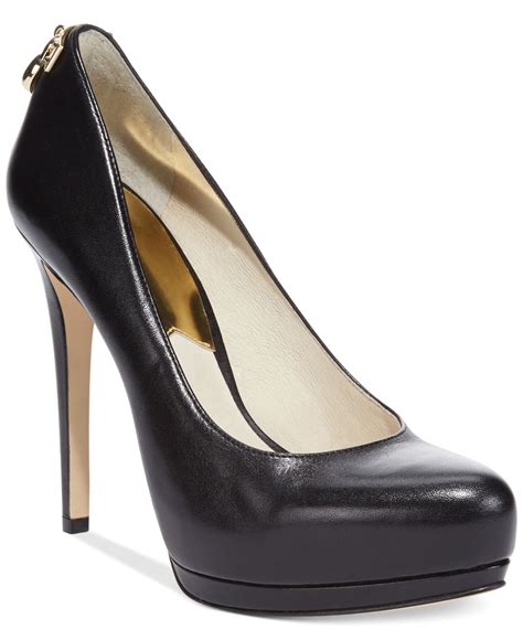 michael kors black sparkly heels|michael kors closed toe pumps.